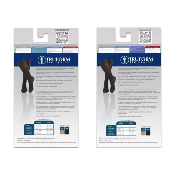 0363_BOX-IMAGE Truform Women Opaque Knee High Stockings