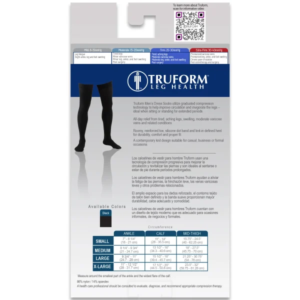 Truform Men’s Thigh High Stockings